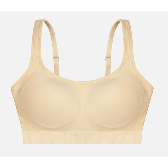 Underoutfit Other - Underoutfit Lightly Lined Bralette Size L Adjustable Strap NWT Style 453 Sand